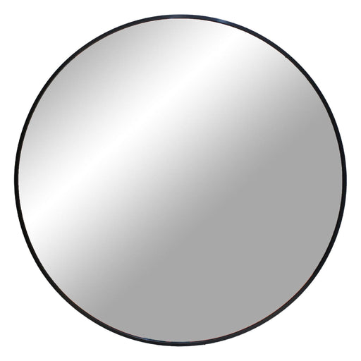 Nest of Nora Wandspiegel rond ø60 cm - Aluminium en glas - Zwart