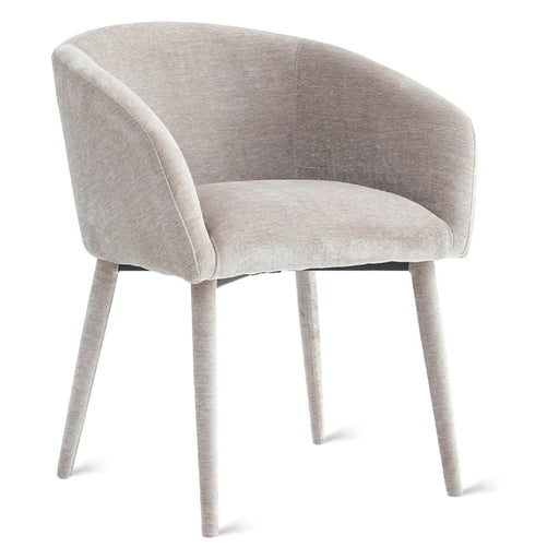 Set van 2 - Nest of Nora Eetkamerstoelen Alva - Stof - Beklede poten - Beige