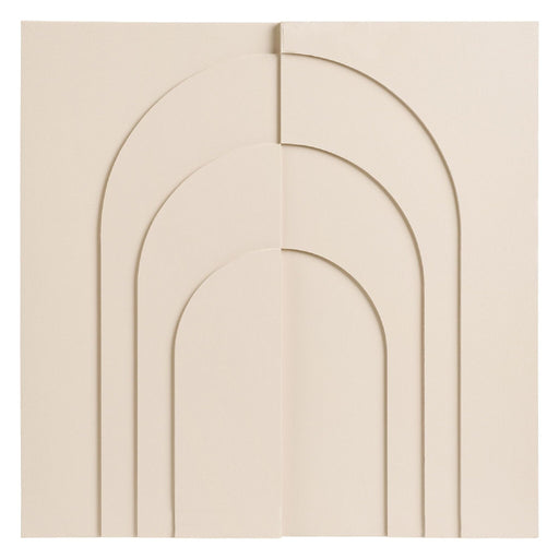 Nest of Nora Wanddecoratie 60x60 cm - Vierkant muurkunst - Beige