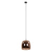 Nest of Nora Hanglamp Nero - Glas bol Ø35 cm E27 - Koper