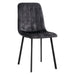 Set van 2 - Nest of Nora Eetkamerstoelen Meva - Fluwelen bekleding - Velvet antraciet