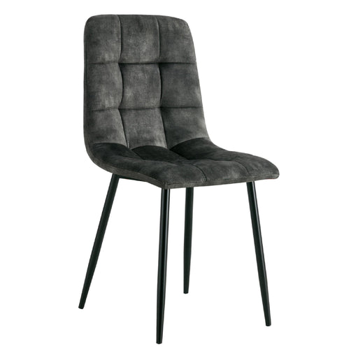 Set van 2 - Nest of Nora Eetkamerstoelen Noa - Fluwelen - Groen