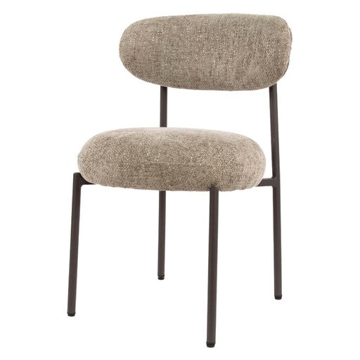 Set van 2 - Nest of Nora Eetkamerstoelen Vesk - Comfortabele stoelen - Zand