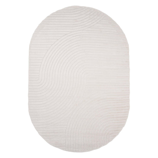 Nest of Nora Ovaal vloerkleed 340x240 cm - Polypropyleen - Wit