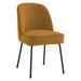 Set van 2 - Nest of Nora Eetkamerstoelen Senn velvet - Oker