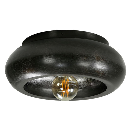 Nest of Nora Plafondlamp Nori - Rond 42cm E27 - Zwart nikkel
