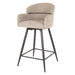Set van 2 - Nest of Nora Barstoelen Alea - Draaibaar - Bouclé zand
