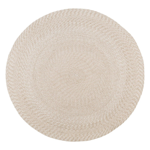 Nest of Nora Vloerkleed rond 120 cm - Gerecycled plastic - Sand