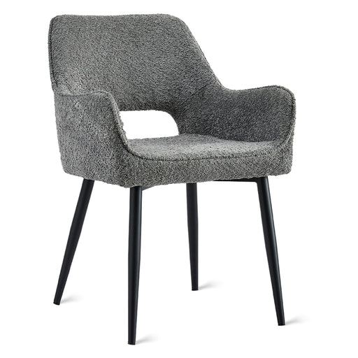 Set van 2 - Nest of Nora Eetkamerstoelen Ronn - Stof - Antraciet