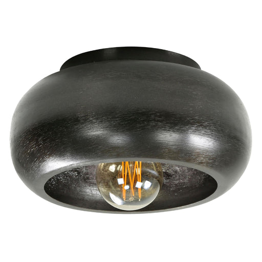 Nest of Nora Plafondlamp Nori - Rond 34cm E27 - Zwart nikkel