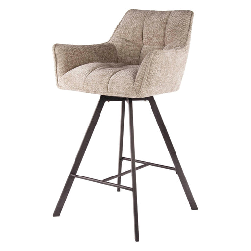 Set van 2 Nest of Nora Barstoelen Elda - Draaibaar en met armleuning - Zand