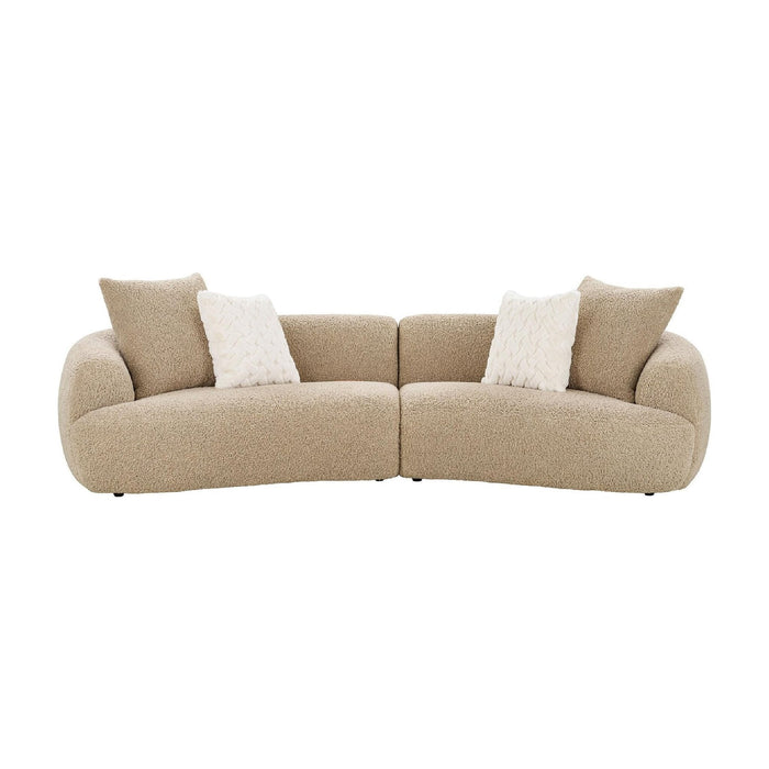 Nest of Nora Bank met 4 kussens - Sofa - Lichtbruin