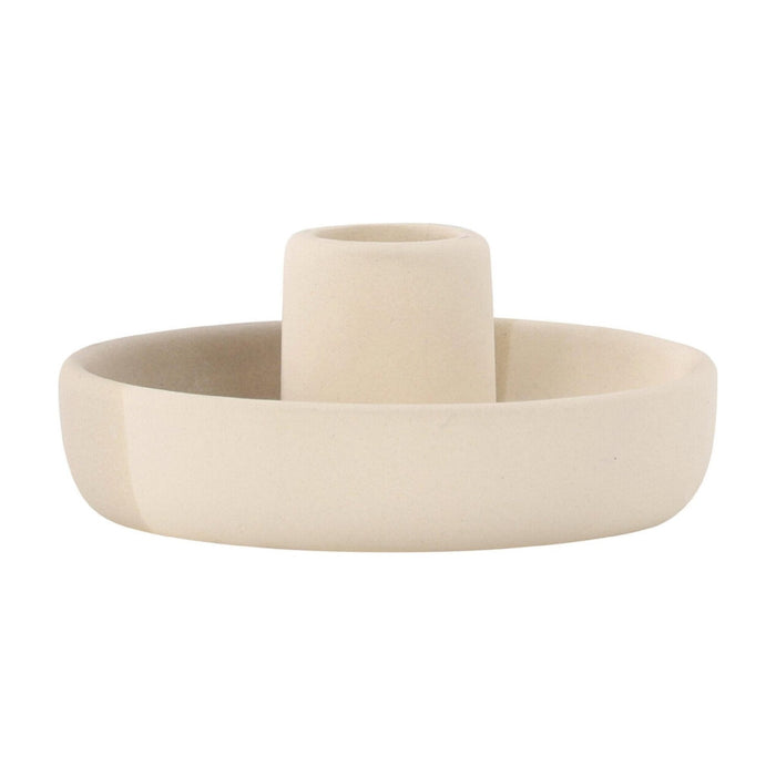 Set van 2 - Nest of Nora Ronde Kandelaars - Beige