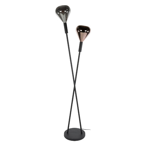 Nest of Nora Vloerlamp Naro - 2-lichts - Ø20 cm - Zwart