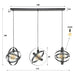 Nest of Nora Hanglamp Ruvo - 3-lichts - Zwart