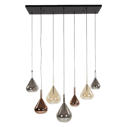 Nest of Nora Hanglamp Naro - 7-lichts - Modern - Zwart