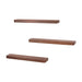 Set van 3 - Nest of Nora Wandplank Finn - Massief acaciahout - Bruin
