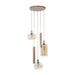 Nest of Nora Hanglamp Nelo - Getrapt 5-lichts - Beige - E27 - Fitting