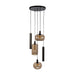 Nest of Nora Hanglamp Nelo - Getrapt 5-lichts - Sienna bruin