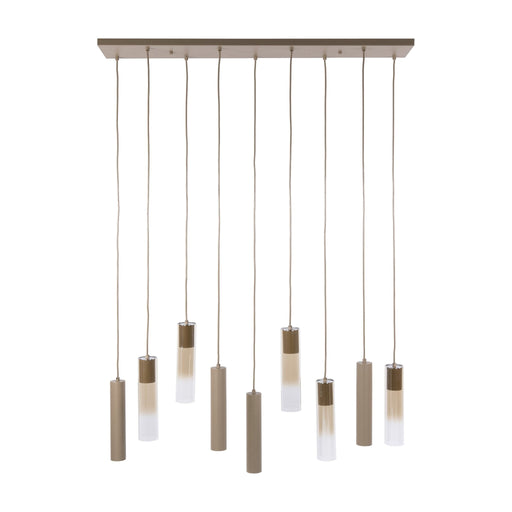 Nest of Nora Hanglamp Mella - 5+4-lichts - Beige - Eetkamerlamp