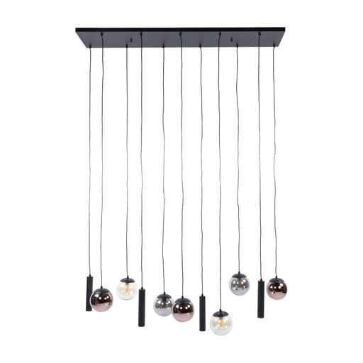 Nest of Nora Hanglamp Melu 6+5-lichts Zwart