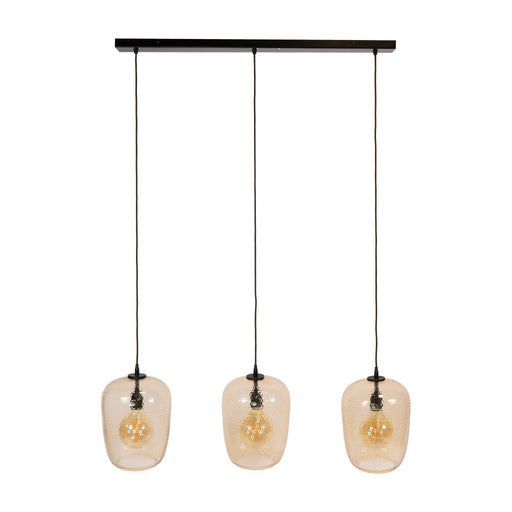 Nest of Nora Hanglamp Dela - 3-lichts - Amberkleurig glas - E27