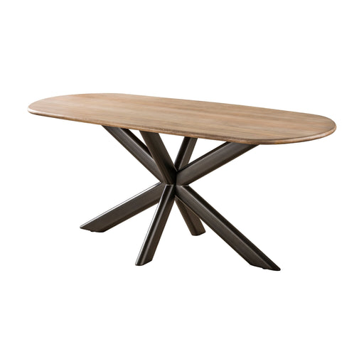 Nest of Nora Eettafel Torvi 180 cm - Massief mangohout met spiderframe - Zand