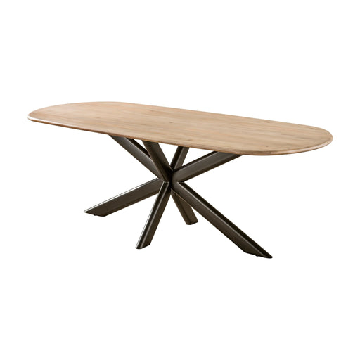 Nest of Nora Eettafel Torvi - 215 cm - Massief mangohout met spiderframe - Zand
