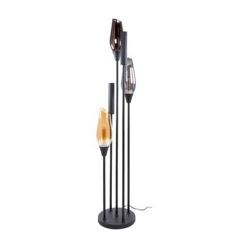 Nest of Nora Vloerlamp Suni - 5-lichts modern design - Zwart