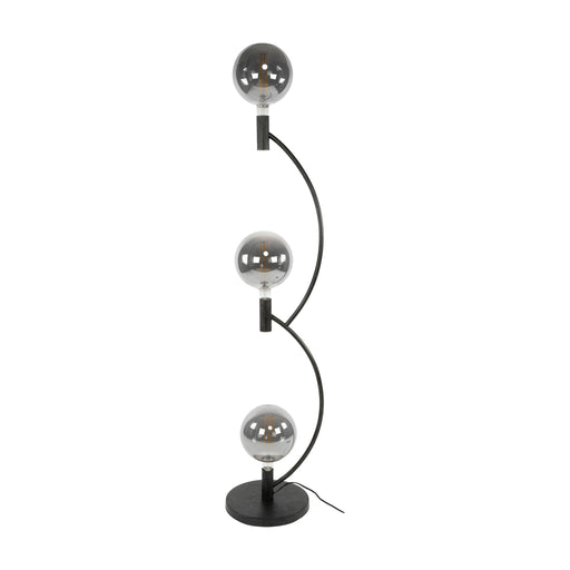 Nest of Nora Vloerlamp Thalo - 3-lichts met gebogen armatuur - Artic zwart