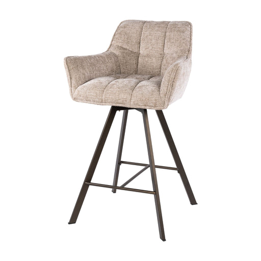 Set van 2 - Nest of Nora Barstoelen Elda - Draaibaar - Zand-bruin