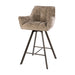 Set van 2 - Nest of Nora Barstoelen Elda - Draaibaar - Champagne-bruin