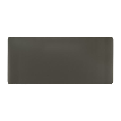 QUVIO Bureau onderlegger - PU Leer - Grijs