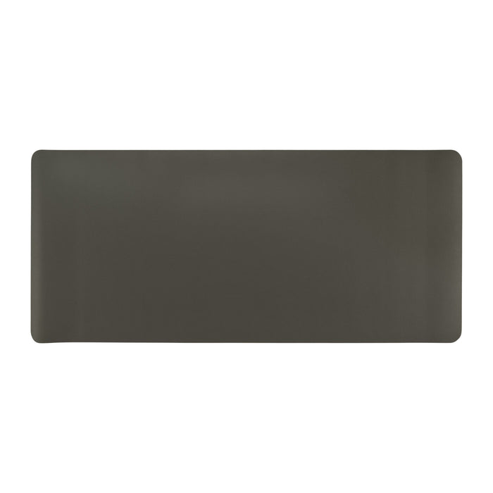 QUVIO Bureau onderlegger - PU Leer - Grijs