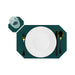 Krumble Placemat met onderzetter - PU Leer - Donkergroen