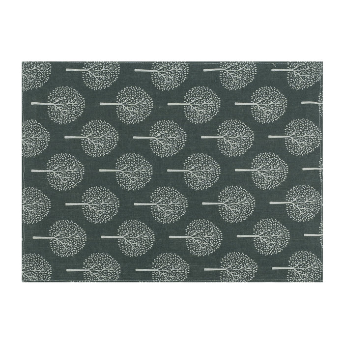 Krumble Placemat - Boom patroon - Katoen - Antraciet
