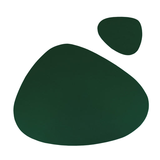 Krumble Placemat en onderzetter set - PU Leer - Groen