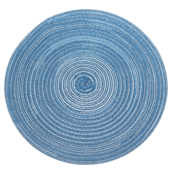 Krumble Placemat rond - Diameter 36 cm - Blauw