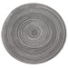 Krumble Placemat rond - Diameter 36 cm - Zilver/grijs