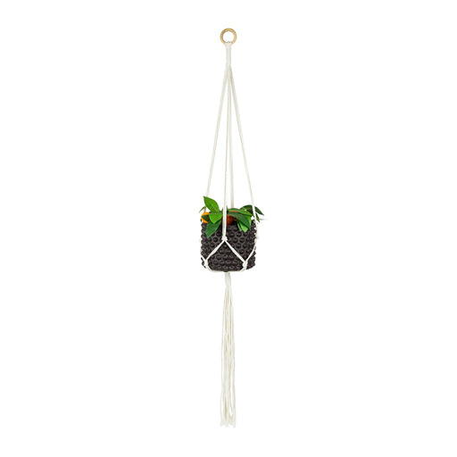 QUVIO Plantenhanger voor bloempot - Gevlochten touw