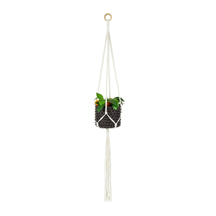 QUVIO Plantenhanger voor bloempot - Gevlochten touw