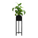 QUVIO Plantenstandaard inclusief pot - Metaal - 22 x 22 x 75 cm