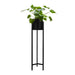 QUVIO Plantenstandaard inclusief pot - Metaal - 22 x 22 x 90 cm