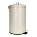 QUVIO Pedaalemmer 12 L - Metaal - Beige