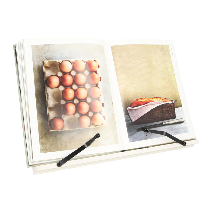QUVIO Kookboekstandaard / Boekenstandaard - Hout - Wit