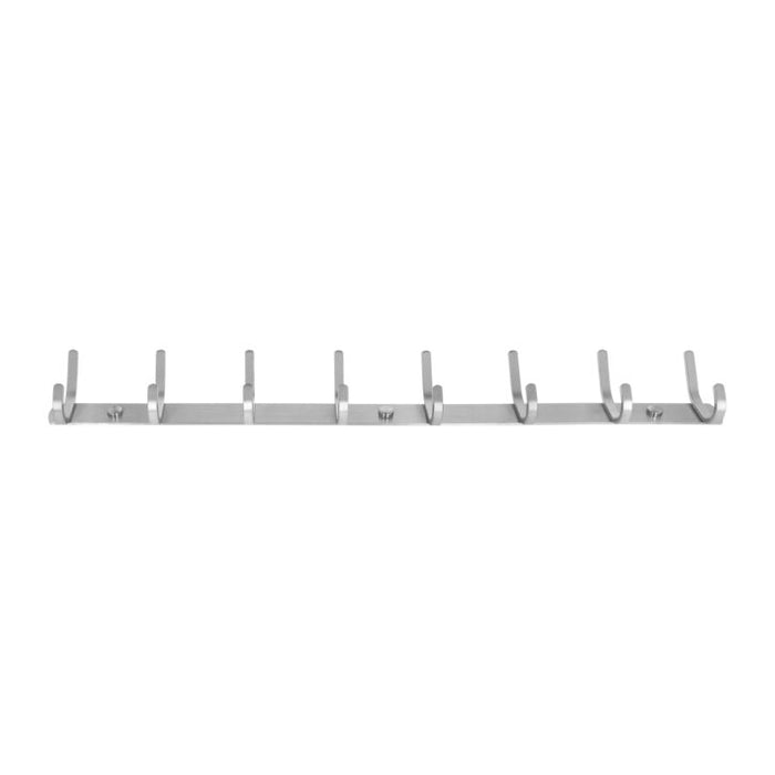 QUVIO Kapstok met 8 haken – Zilver – RVS - ThatLyfeStyle