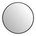 QUVIO Spiegel ø50 cm - Rond - Zwart