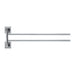 QUVIO Handdoekenrek - Met 2 armen - RVS - Zilver