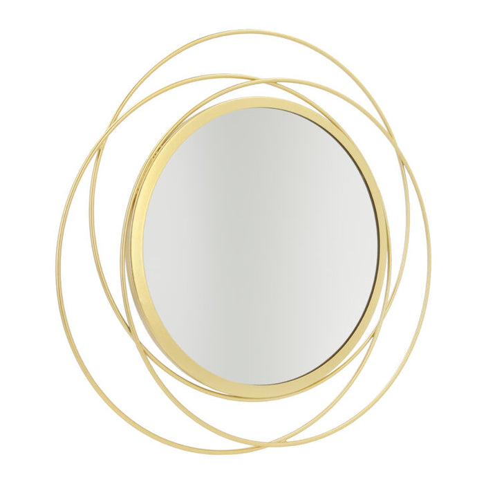 QUVIO Spiegel – 35,5 cm – Rond – Goud - ThatLyfeStyle