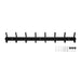 QUVIO Wandkapstok – 8 haken – Metaal – Zwart - ThatLyfeStyle